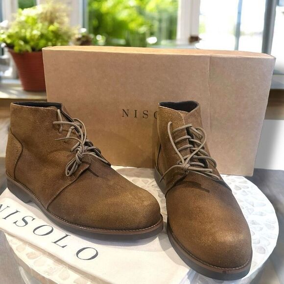 Nisolo Everyday Daytripper Leather Chukka Boots Waxed Brown Lace-Up Men’s - Picture 4 of 15